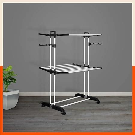 Bathla Mobidry Terra 4 Level Modular Cloth Drying Stand (Stainless ...