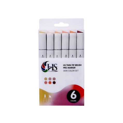 Buy HS Twin Tip Brush Pro Markers - Set of 6 (Pick Your Shades)