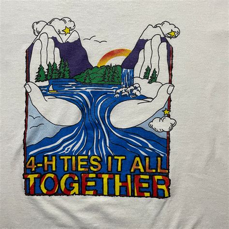 90s Tシャツ 4-H TIES IT ALL TOGETHER ヴィンテージ | ZZYZX.inc