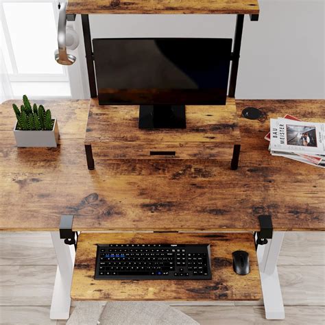 Buy Large Keyboard Tray Under Desk Pull Out with Extra Sturdy C Clamp ...