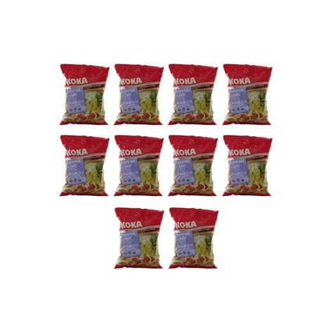 Koka Instant Noodles - Pepper Crab 85g (Pack of 10) – Spicy & Delicious
