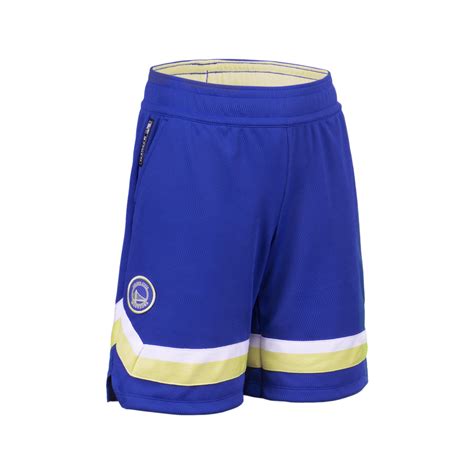 Kids' Basketball Shorts SH 900 NBA Warriors - Blue - Decathlon