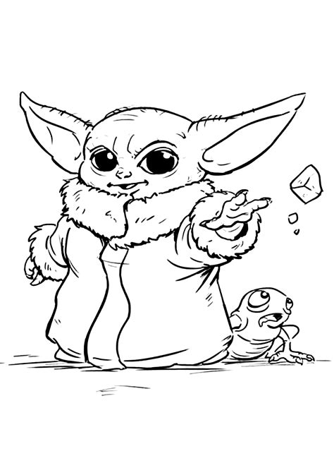 80 Baby Yoda Coloring Pages - ColoringPagesOnly.com