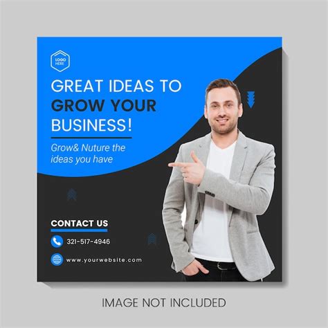 Vector digital marketing agency instagram or facebook post and social ...