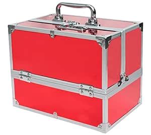 Adson Professional Beauty Make Up Cosmetic Vanity Box/Case 6 Trays With ...