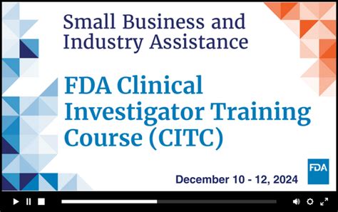 Coming Dec. 10-12! SBIA’s Annual FDA Clinical Investigator Training ...