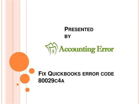Image result for QuickBooks Error Code 80029C4a
