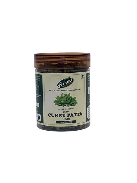 Ashmi Nature's Bliss Dried Curry Leaves 10gm | Kadi Patta/Whole Kari ...