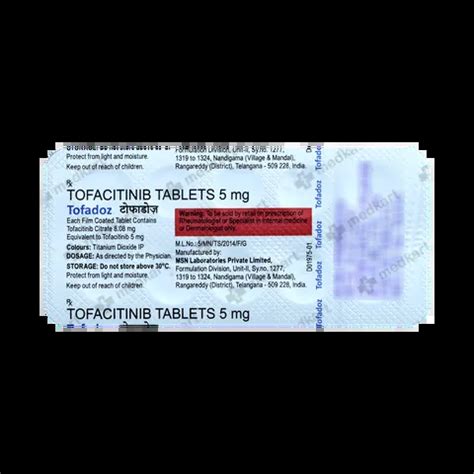 TOFADOZ 5MG TABLET 10'S Price, Uses, Side Effects & Substitutes | Medkart
