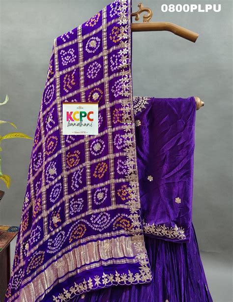 KcPc Pure Gaji silk With Gharchola Dupatta And Gota patti Work Lehenga ...