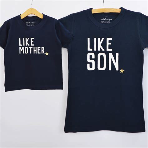 'Like Mother Like Son' Matching T Shirt Set By Rocket & Rose ...