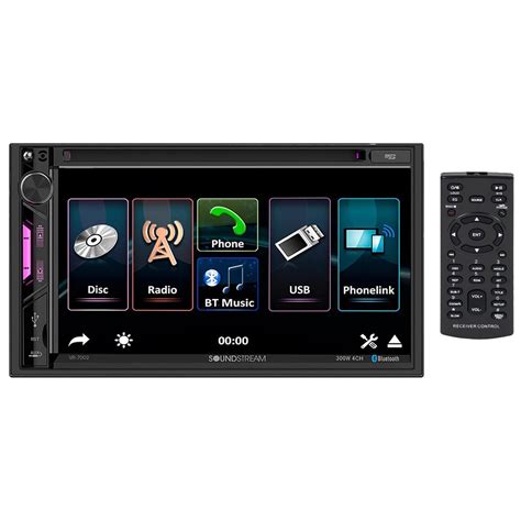 Soundstream VR-7002 Double Din Car Stereo 2-DIN 7" DVD/CD Multimedia ...