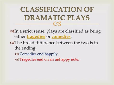 The types of drama | PPTX