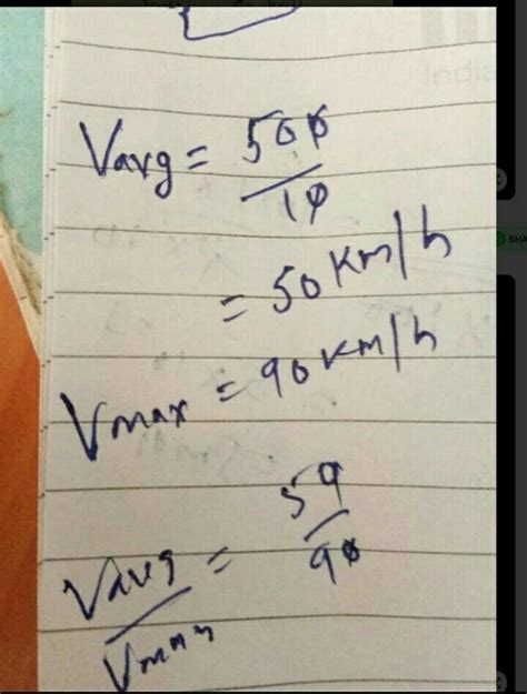The maximum speed of a train is 90 km/h. It takes 10 hours to cover a ...