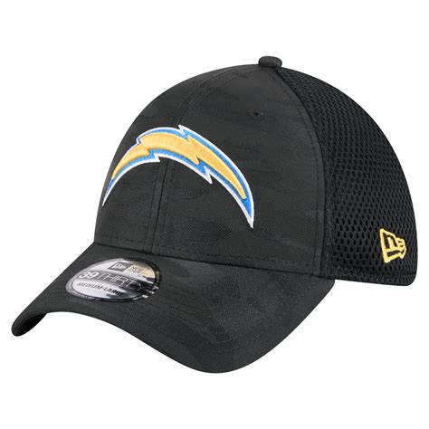 Los Angeles Chargers New Era Active Camo 39THIRTY Flex Hat - Black