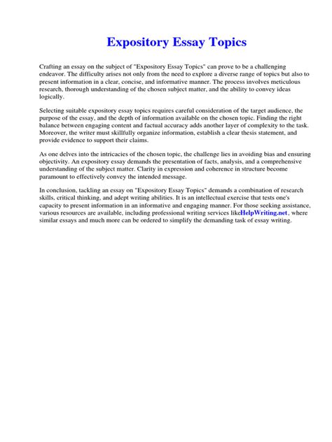 Image result for Expository Essay Topics