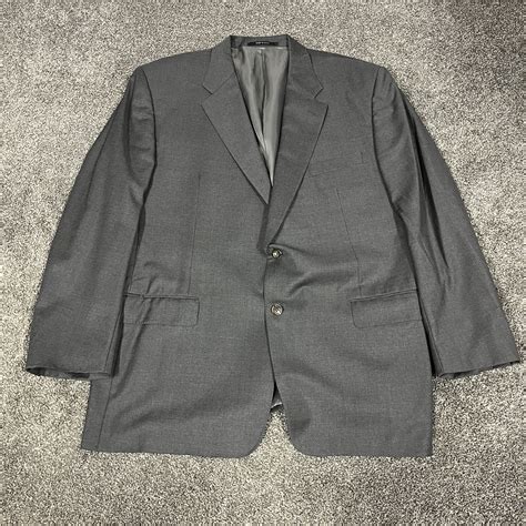 Hickey Freeman X Loro Piana Men’s Solid Charcoal Gray… - Gem