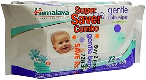 Buy Himalaya Baby Wipes - Gentle, 72 Sheets (Pack of 2) Online at Low ...