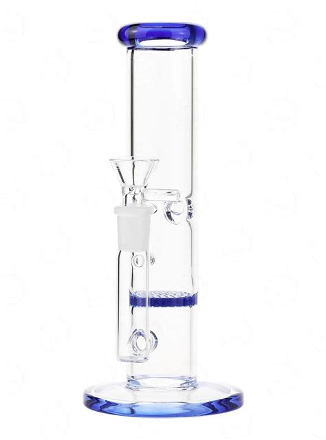 Badabong 10 inch Blue Honeycomb High-End Percolator Glass Bong ...