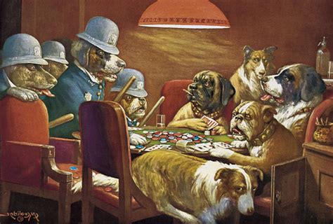 Dogs Playing Poker Painting Original at PaintingValley.com | Explore collection of Dogs Playing ...