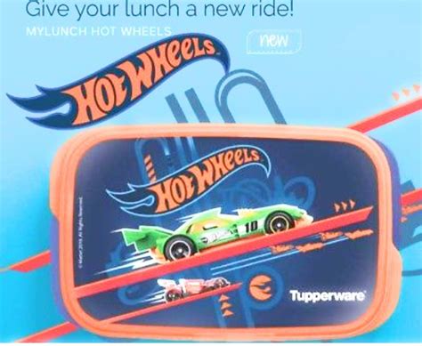 Tupperware Hot Wheels Plastic Lunch Box, White : Amazon.in: Home & Kitchen
