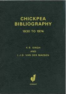 Chickpea bibliography, 1930 to 1974 - OAR@ICRISAT