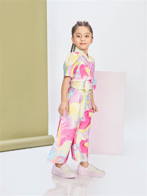 Girls Abstract Print Pant & Top 20607 – Peppermint