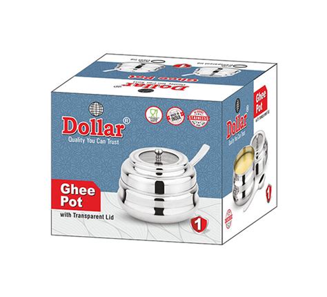 Ghee Pot | Dollar - A Product of Deep Steel Industries, New Delhi