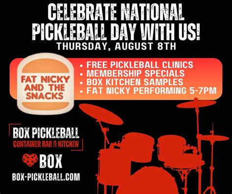 Fat Nicky Joins In Celebrating National Pickleball Day!, Riverhead, NY ...
