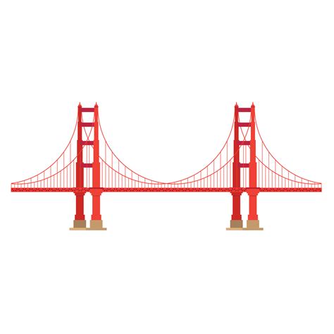 Golden Gate Bridge Illustration Png