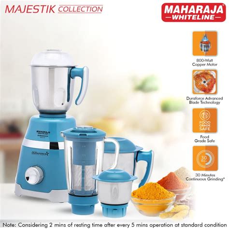 Maharaja Whiteline Duramaxx 800 Watt Mixer Grinder with 4 Jars | Coppe ...