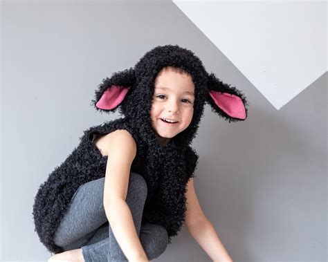 Black Sheep Costume, Toddlers Halloween Costume for Boy or Girl, Fluffy ...