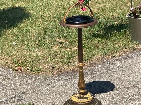 Antique Floor Ashtray Art Deco at Edward Calvo blog