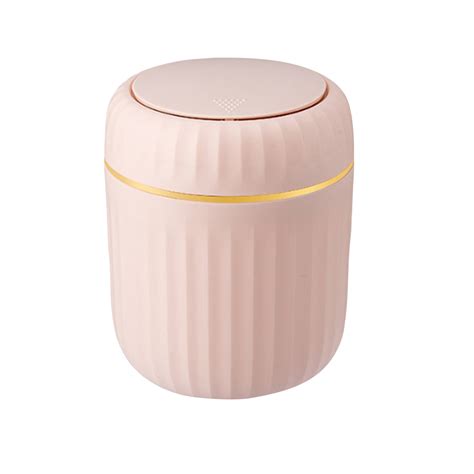 Plastic Mini Trash Can with Lid - Cute Small Desktop Waste Garbage Bin ...