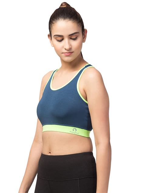 Buy Kopykat Women's Non Padded Wire Free Fourway Lycra Sports Bra (kop ...