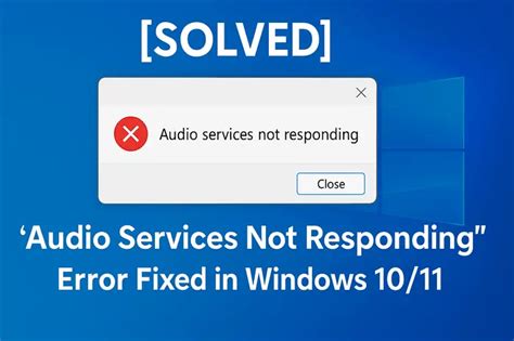 Image result for Fix Audio Service Error