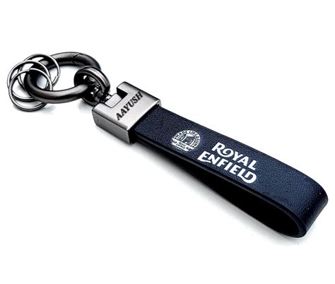 AAYUSH PREMIUM LEATHER KEYCHAIN AND KEYRING COMPATIBLE WITH ROYAL ...
