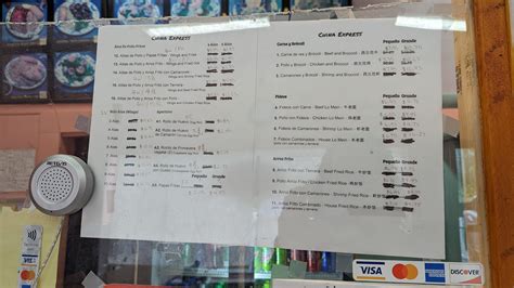 The Chinese place near me has a menu to accommodate the large Spanish-speaking population in my ...