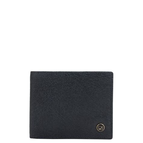 Navy Bifold Leather Mens Wallet – Da Milano