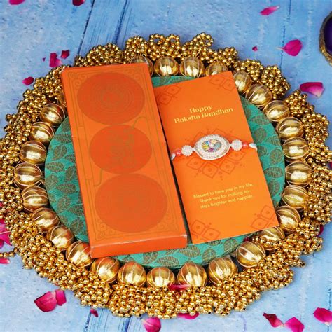 Pink Vibes Pearl Rakhi Set – ServDharm