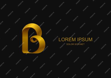 Logotyp w formie litery „B”, Pomysł na abstrakcyjne stylizowane logo ...