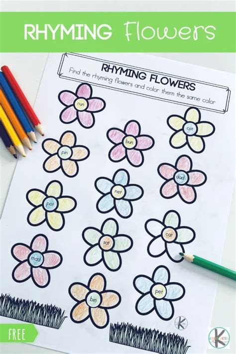 Rhyming Words With Flowers - Letter Words Unleashed
