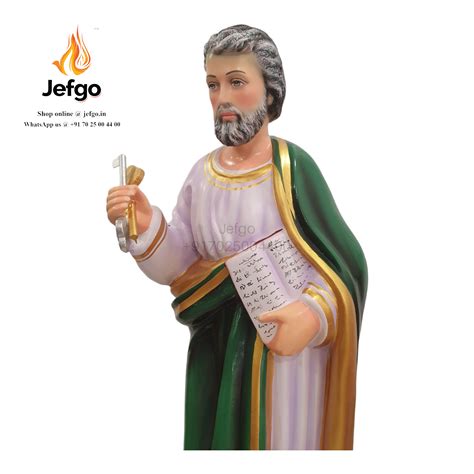 Buy Saint Peter Statue Fiber Online India Manufacturer for Catholic ...