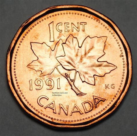 1991 1 Cent Canada Copper Nice Uncirculated Canadian Penny BU - Etsy Canada