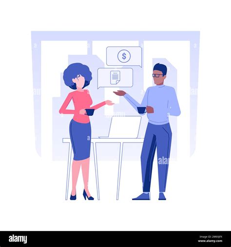 Internal communication isolated concept vector illustration. Colleagues ...
