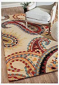 Buy Hassan Carpets Export Quality Handwoven Collection Woollen Carpets ...