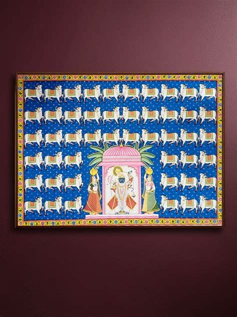 Buy Gopashtami Pichwai Painting by Sushil Soni - MeMeraki