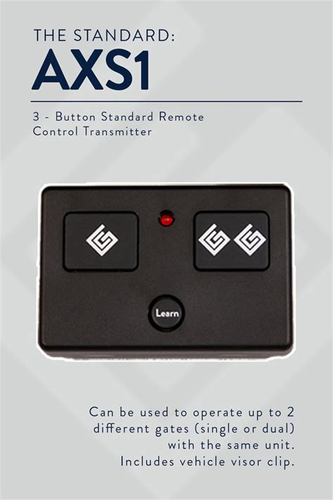 Image result for Program Remote to Gate without Code Axxus