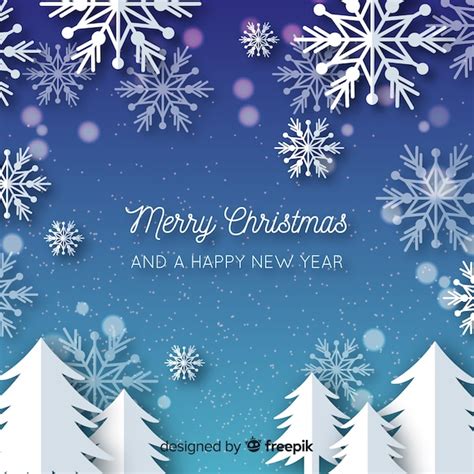 Christmas snowflakes background | Free Vector