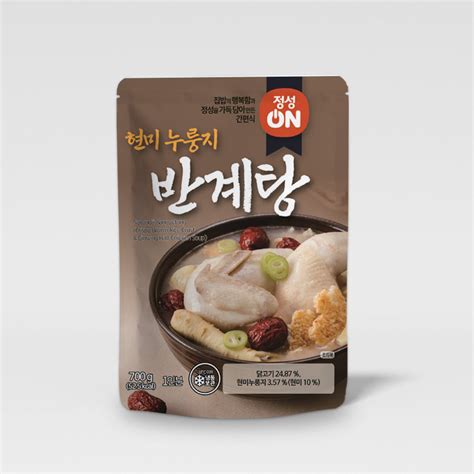 9015 Chowon Nurungji Half Samgyetang 정성온 누룽지 반계탕(냉동) 700g – Koreanfood ...